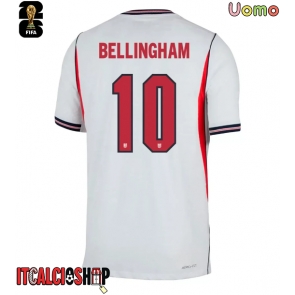 Inghilterra Jude Bellingham #10 Prima Maglia Mondiali 2026 Manica Corta